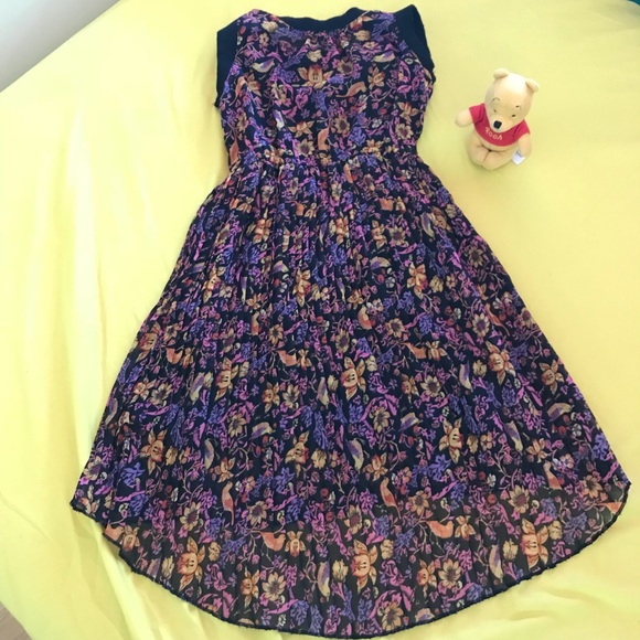 Disney Other - DISNEY floral girls high low dress